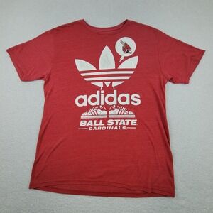 Ball State Cardinals Shirt Mens‎ Large NCAA Basketball Adidas Vintage Tee 90s